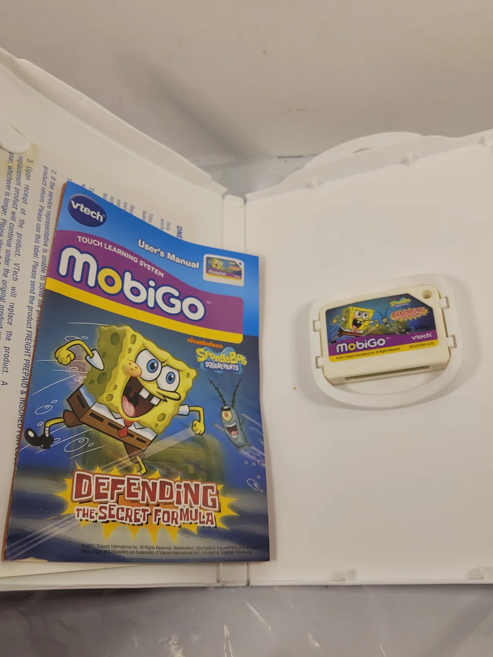 VTech MobiGo SpongeBob Defending The Secret Formula - Blue Learning Game